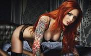 Hot inked Redhead on all fours... [x-post /r/hotchickswithtattoos]