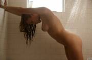 Ember smolders in the shower