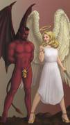 Angel and Devil (x-post from hentaichastity)