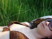 Just laying in the grass