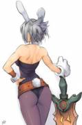Bunny Riven from behind