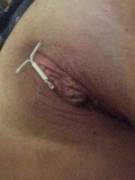 Freshly pumped full of a big cock strangers cum, mere seconds after successfully removing my IUD. I felt the warmth of each spurt as it filled me. Balls deep, and overflowing. Who's next?