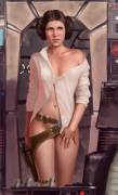 Princess Leia says Hi by Jedi-Art-Trick