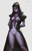 Widowmaker wearing Reapers Coat(Dandon Fuga)[Overwatch]
