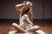 Cat girl and cat (X-post /r/ffnbps)