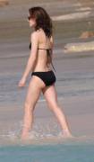 Emma Watson's big butt in a black bikini. [x-post from /r/EmmaWatsonBum]
