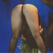 Lady Gaga bent over and showing off her precious ass