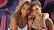 Barbara Palvin &amp; Ashley Hart enjoying a day at the beach