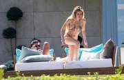Bella Thorne Bikini Nipslip Candis in Cannes