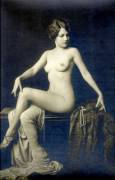 Ziegfeld Follies Gal in Dishabille (c. 1910's)