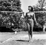 Pamela Green at Spielplatz Naturist Club photographed by Stephen Glass (c. 1950's)