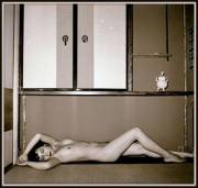 Repose in a Tatami Room photographed by Kansuke Yamamoto (1956)