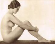 Seated Nude photographed by John Everard (c.1930's)