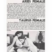 "Aries Female &amp; Taurus Female" from a Vintage Sexual Astrology Book (c. 1960's)