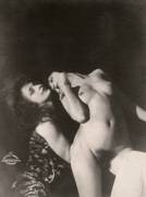 "Model and Nude" photographed by František Drtikol (1925)