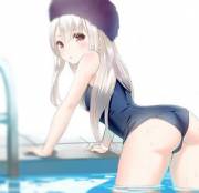 Illya's swim cap is somewhat questionable. [Fate/kaleid liner Prisma Illya]