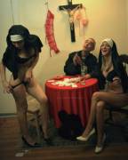 Just another night at the convent.