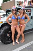USA Bikini Twins! [Whole Parade in Comments]