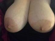 Soft tits, hard nipples