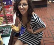 Kinky Girl In The Store