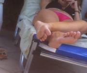 Milf toe at the pool