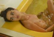 French beauty Loulou Robert nude in the bathtub
