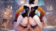 Mercy bouncing her ass on your cock (Bennemonte)