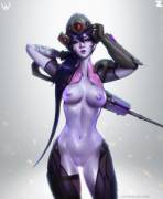 Widowmaker's attempt at modifying her suit.