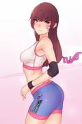 D.Va going out for a jog (Kubo)