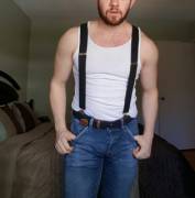 New album! Not even suspenders can keep my pants on.