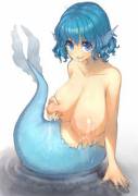 Lactating mermaid