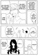 Cute short-incomplete story by "sanzo" (Last image is a fan-art extra)