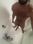 Playing with my joystick in the shower