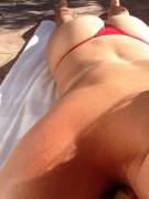 Red thong = great tanlines