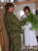 russian chick forced by army men in bathroom