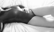 Further fun with a bodysuit and a zip... this time in B&amp;W.