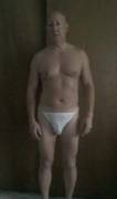 Male / 54yrs / 5'8" / 165 lbs I took a challenge from a co-worker to lose 5 lbs by the end of April. If I don't, I agreed to let her take nude pictures of me and post them here.