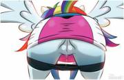 Rainbow Dash upskirt (tsudashie)