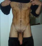 Abs and great uncut dick