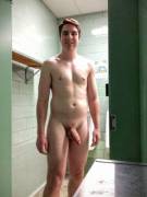 Butt Naked In A College Public Bathroom ...Again