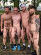 Naked in a public park!