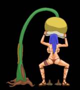 Violated by Tentacle Traps -animated- [Bikini Quest]