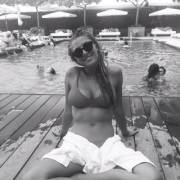 B&amp;W by the pool