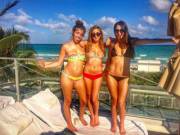 Three babes in paradise