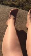 Shimmery legs and feet