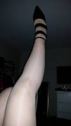 Wifey nylon leg in the air