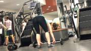 Extremely cute PAWG at the gym