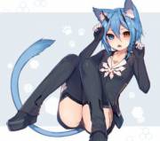 "Do you want me to raise my hands and say 'nyan'? O-Okay..."