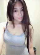 Naughty asian girlfriend selfie