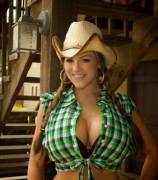 Cowgirl cleavage